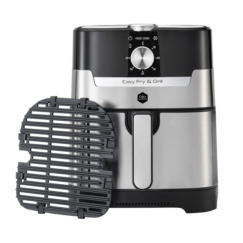 OBH Nordica "Easy Fryer Classic+ 2in1 Silver Mechanical" Airfryer