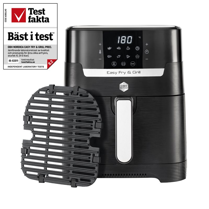 OBH Nordica "Easy Fryer & Grill Precision 2in1 svart" Airfryer
