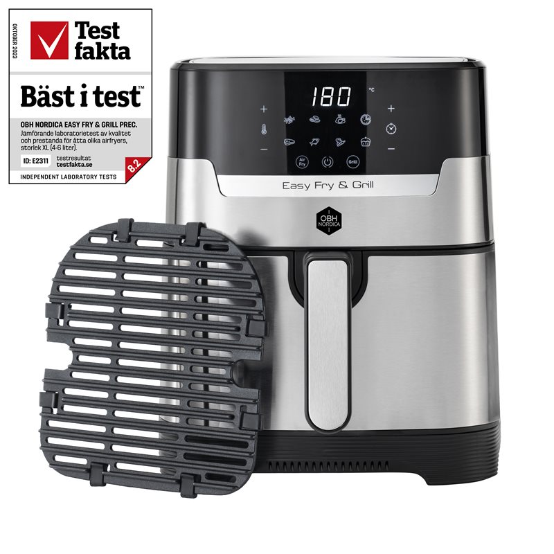 OBH Nordica "Easy Fryer & Grill Precision 2in1 silver" Airfyer