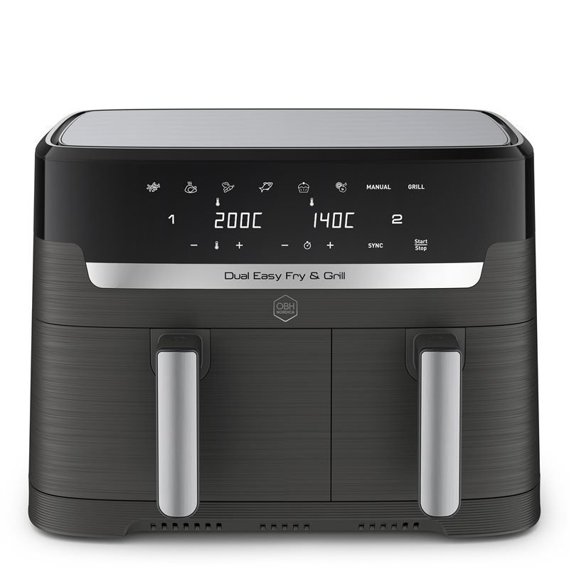 OBH Nordica "Dual Easy Fry & Grill Coalblack" Airfryer