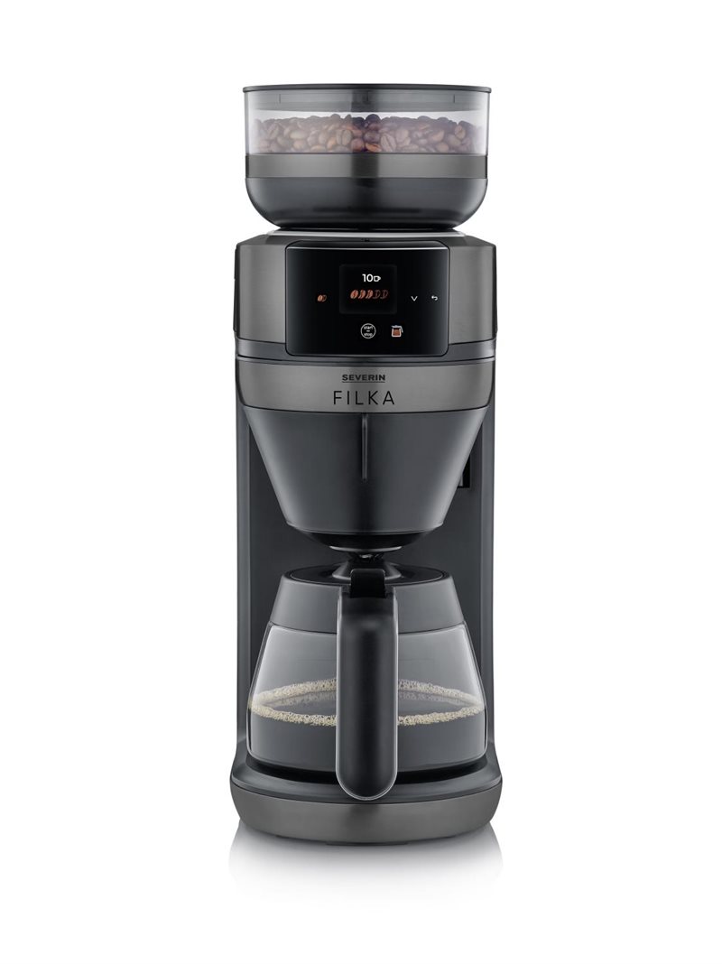 Severin "Filka" Kaffebryggare Glas Dark Inox