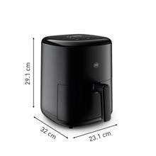OBH Nordica "Easy Fry Compact Digital" 3L Svart Airfryer