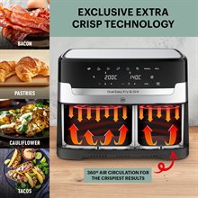 OBH Nordica "Dual Easy Fry & Grill Coalblack" Airfryer