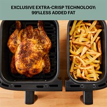 OBH Nordica "Dual Easy Fry & Grill Silver" Airfryer
