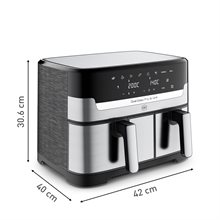 OBH Nordica "Dual Easy Fry & Grill Silver" Airfryer