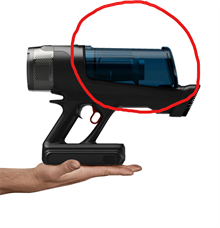 Dammbehållare blå, OBH Nordica